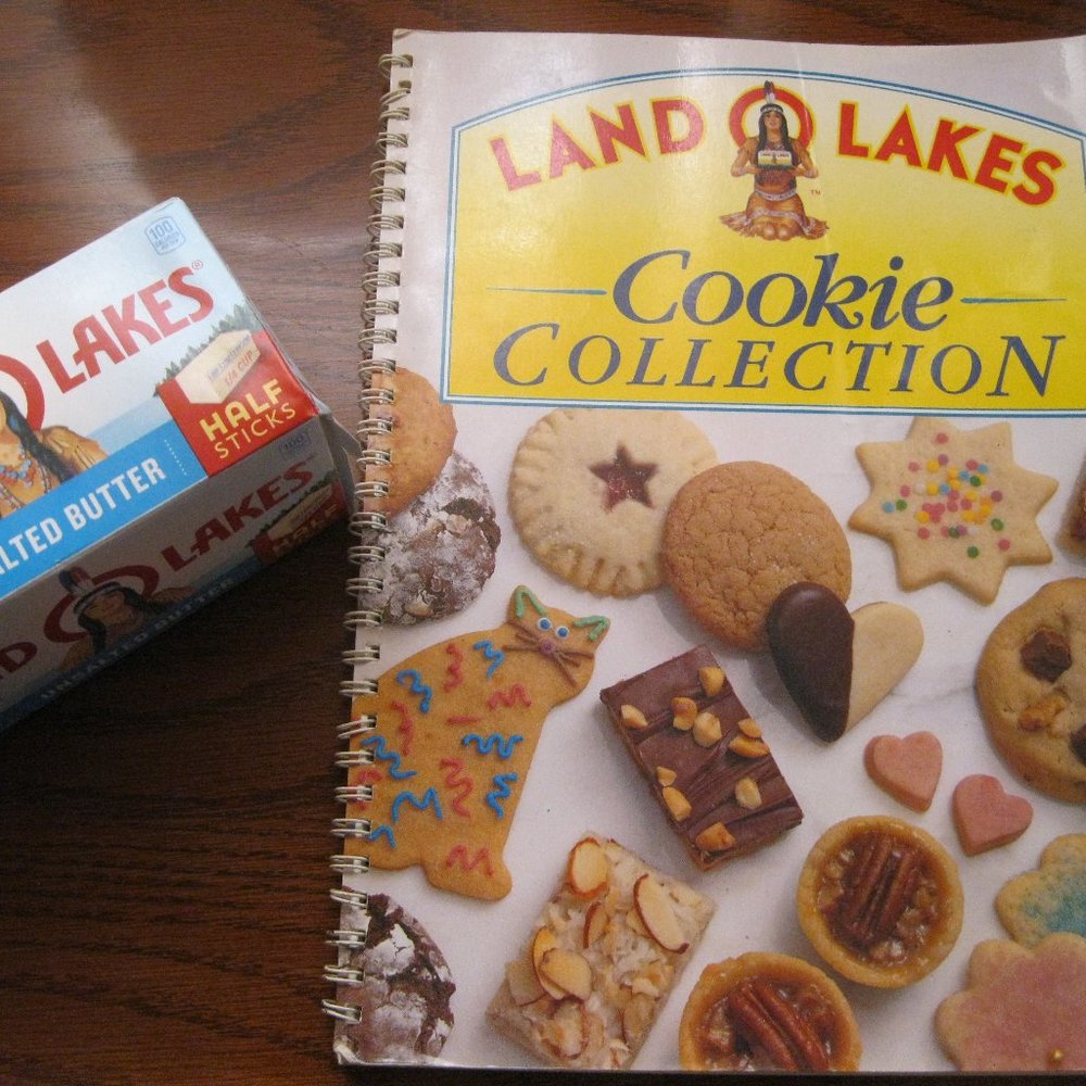 Land O Lakes Cookbook and Empty Butter Box.  Collectors.